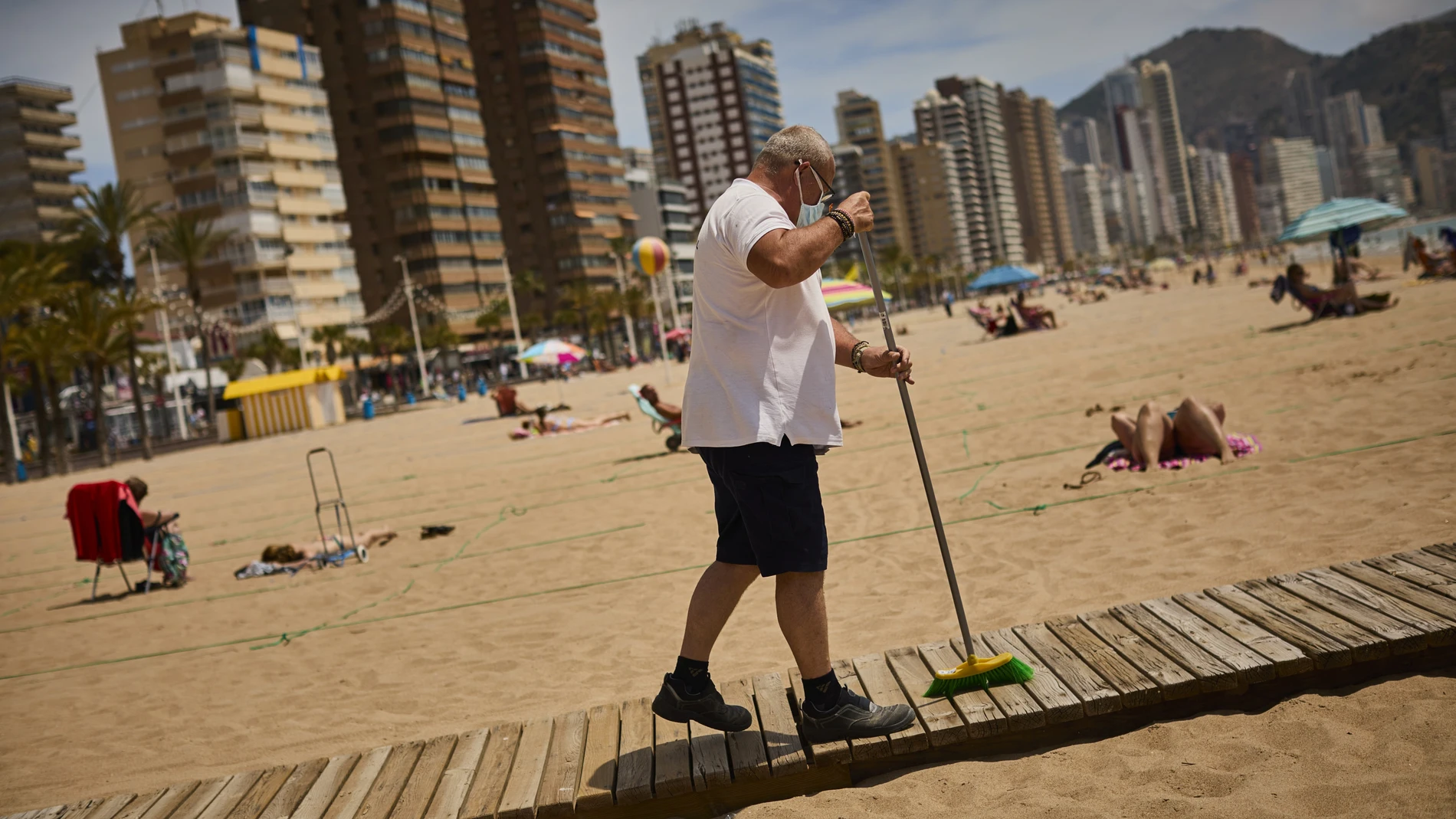 Torres de viviendas en la playa de Benidorm