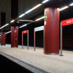 Estación de Getafe Centro, en la línea C4 de Cercanías Madrid, a 15 de julio de 2021, en Getafe, Madrid (España)