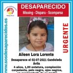 Imagen de la menor difundida por la asociación SOS Desaparecidos para su búsqueda