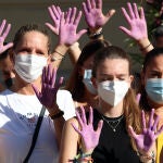 Protesta en Málaga contra la violencia machista. Álex Zea / Europa Press