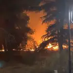 Incendio en la Dehesa de la Villa