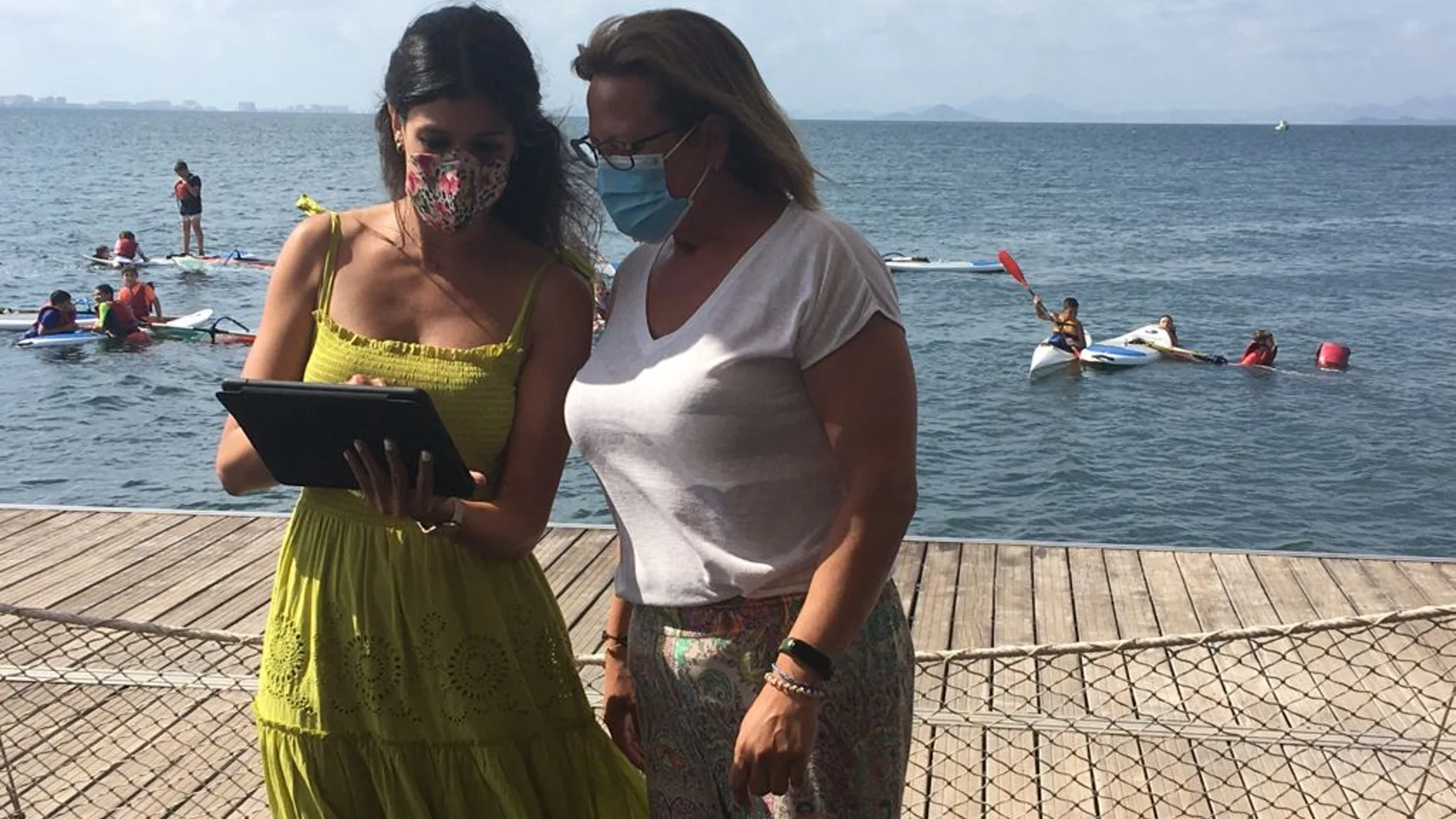 Presentación del sistema de cámaras que permitirán conocer de forma online el estado del Mar Menor en diferentes puntos del litoral.