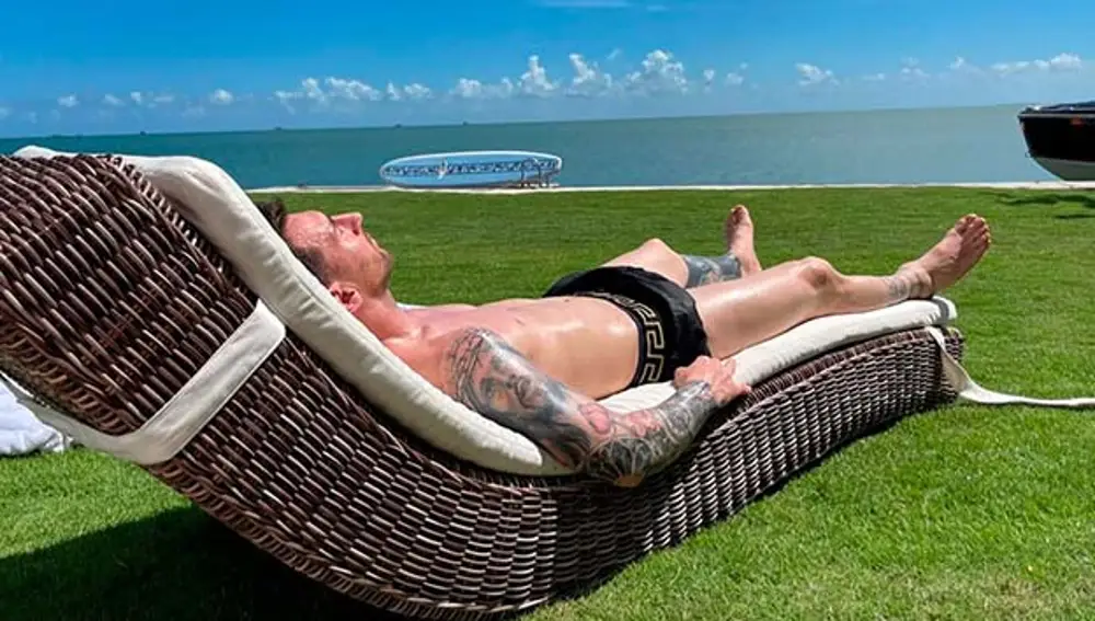 Leo Messi pasa sus vacaciones en Miami.