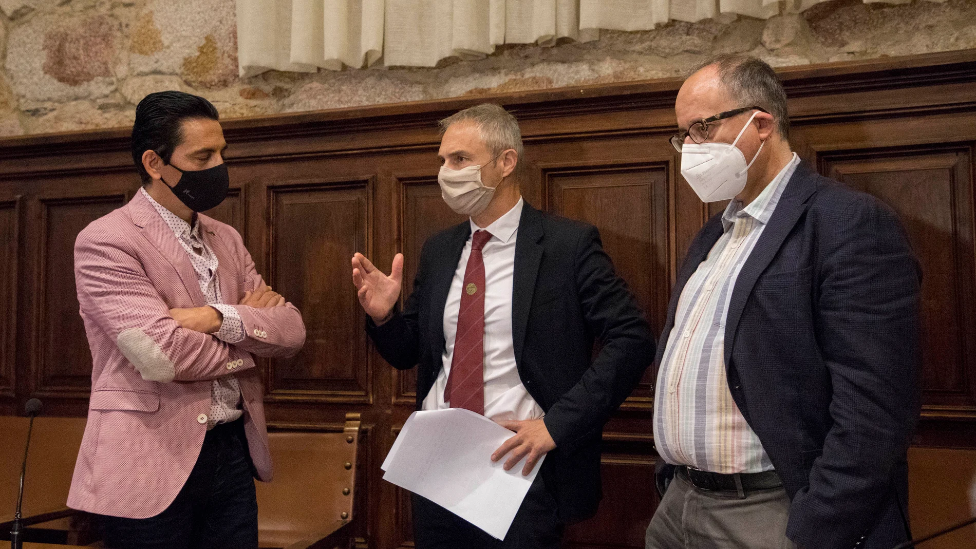 El rector de la Universidad de Salamanca, Ricardo Rivero, presenta el "Gemelo digital de las Escuelas Mayores", innovadora tecnología de digitalización tridimensional para la conservación del Patrimonio Histórico de la Usal