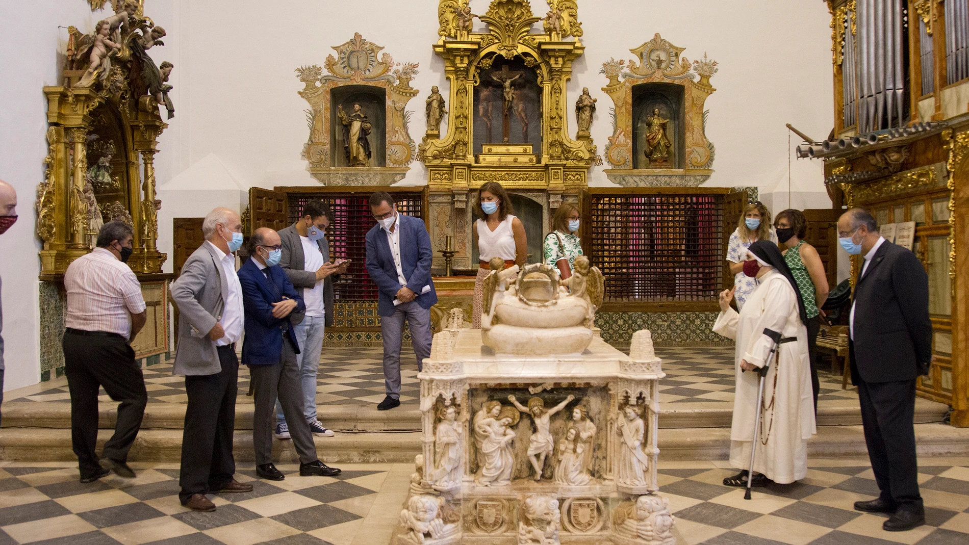 El consejero de Cultura y Turismo, Javier Ortega, presenta la restauración de las paneras del Convento de Sancti Spiritus