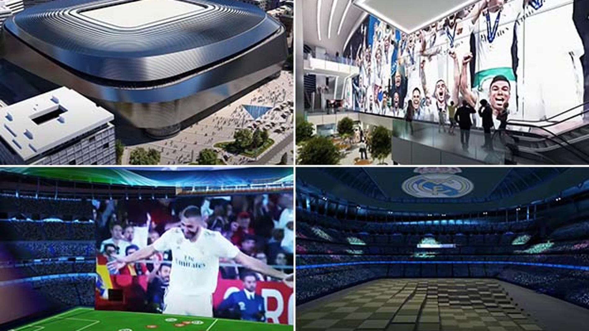 Recreación que Hetzel Design hace del nuevo Santiago Bernabéu.