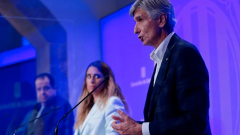 El conseller de Salud, Josep Maria Argimon, en una intervención en la Generalitat. EFE/ Quique Garcia
