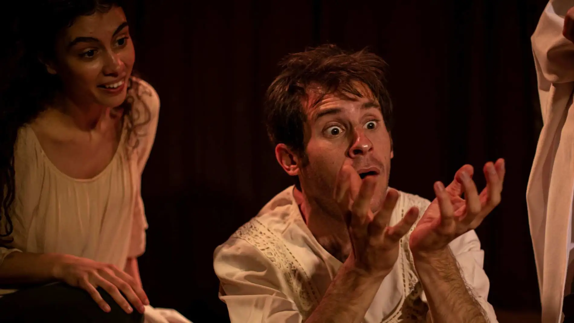 Escena de «Marrano, un cuento de la Inquisición», de la compañía La Percha Teatro.