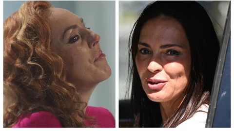 Rocío Carrasco y Olga Moreno en un montaje de 'La Razón'
