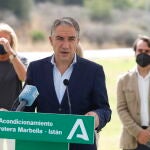El consejero de la Presidencia, Administraciones Públicas e Interior, Elías Bendodo