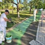 El Ayuntamiento de Salamanca acondiciona y renueva la señalización horizontal en 19 kilómetros de la red ciclista.