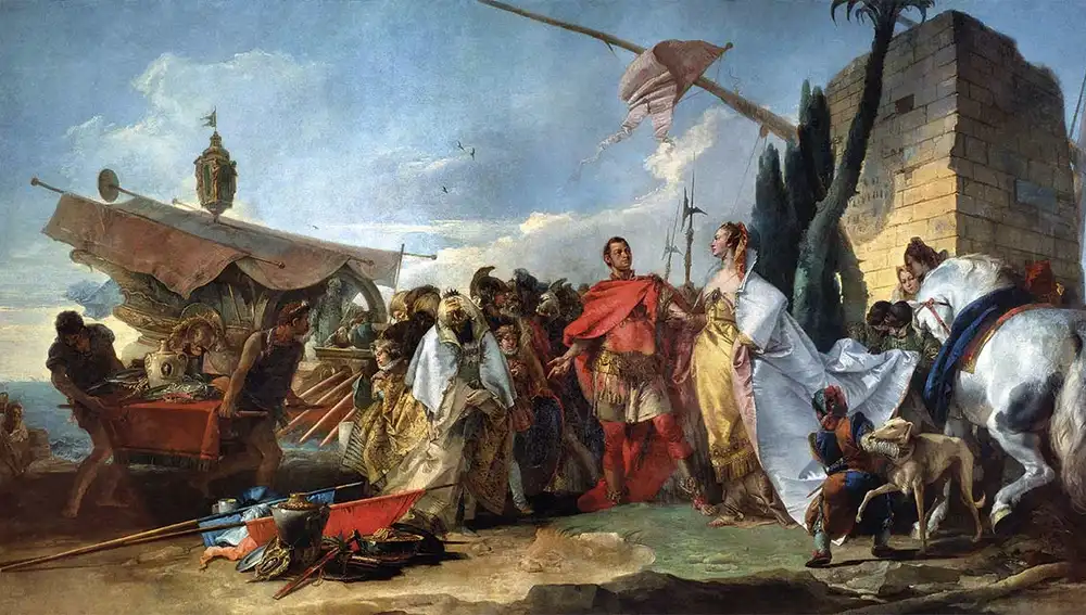 Julio César y Cleopatra. Unidos por el Mediterráneo.