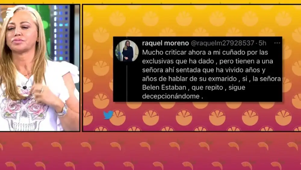 Belén Esteban responde a las críticas de la hermana de Olga Moreno, Raquel