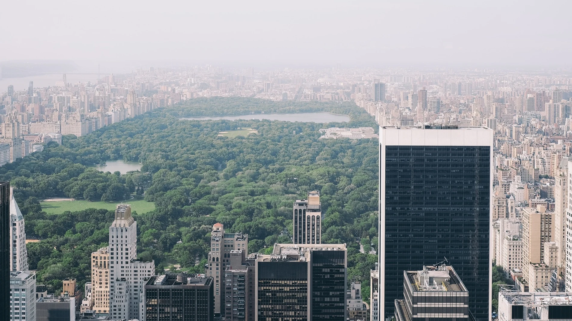 Una imagen aérea de Central Park