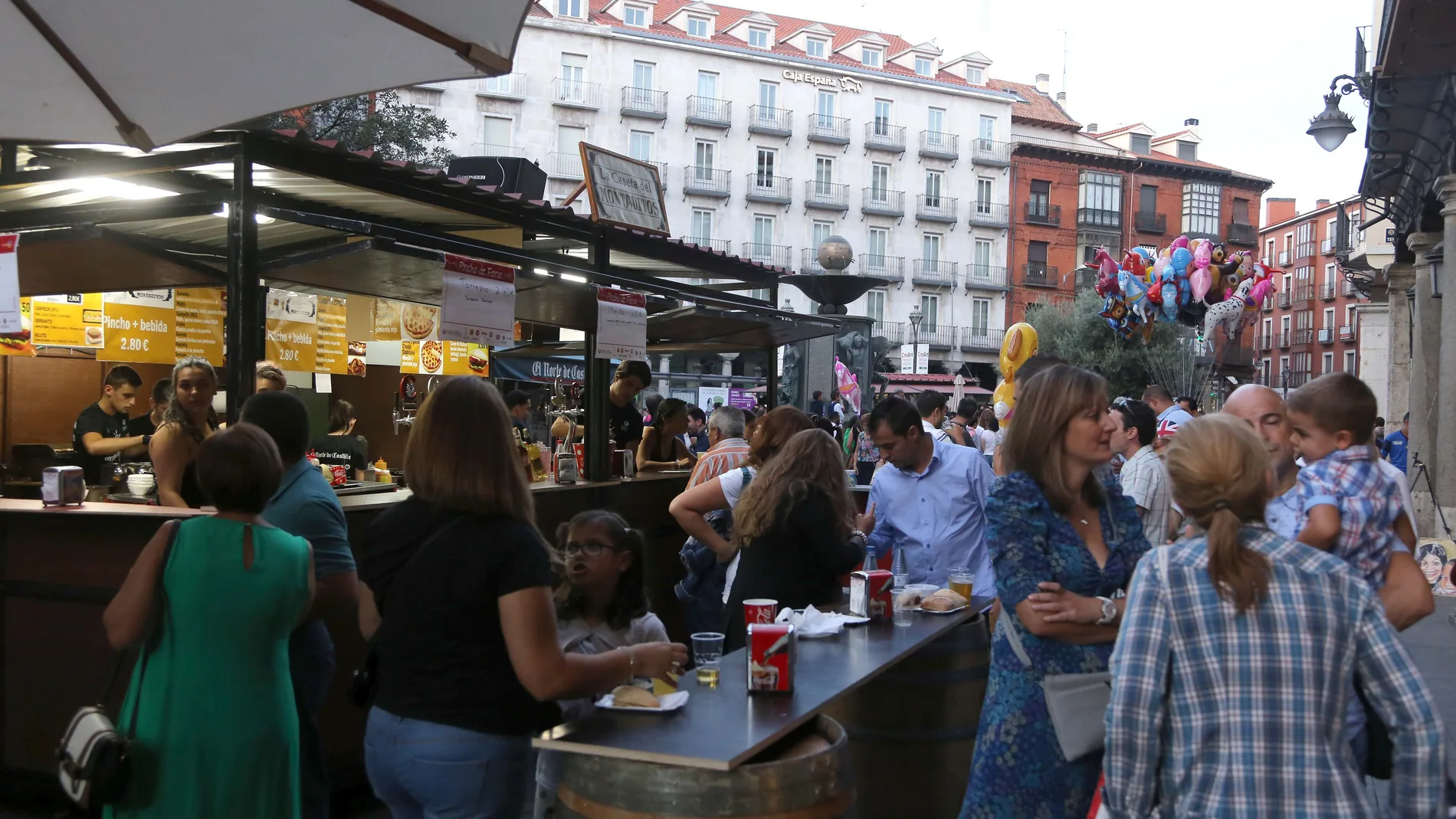 Feria de Día de las fiestas de Valladolid antes de la pandemia