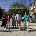 La consejera de Educación, Rocío Lucas, durante la visita a las obras realizadas en el Colegio de Educación Infantil y Primaria "Arias Gonzalo" de Zamora.