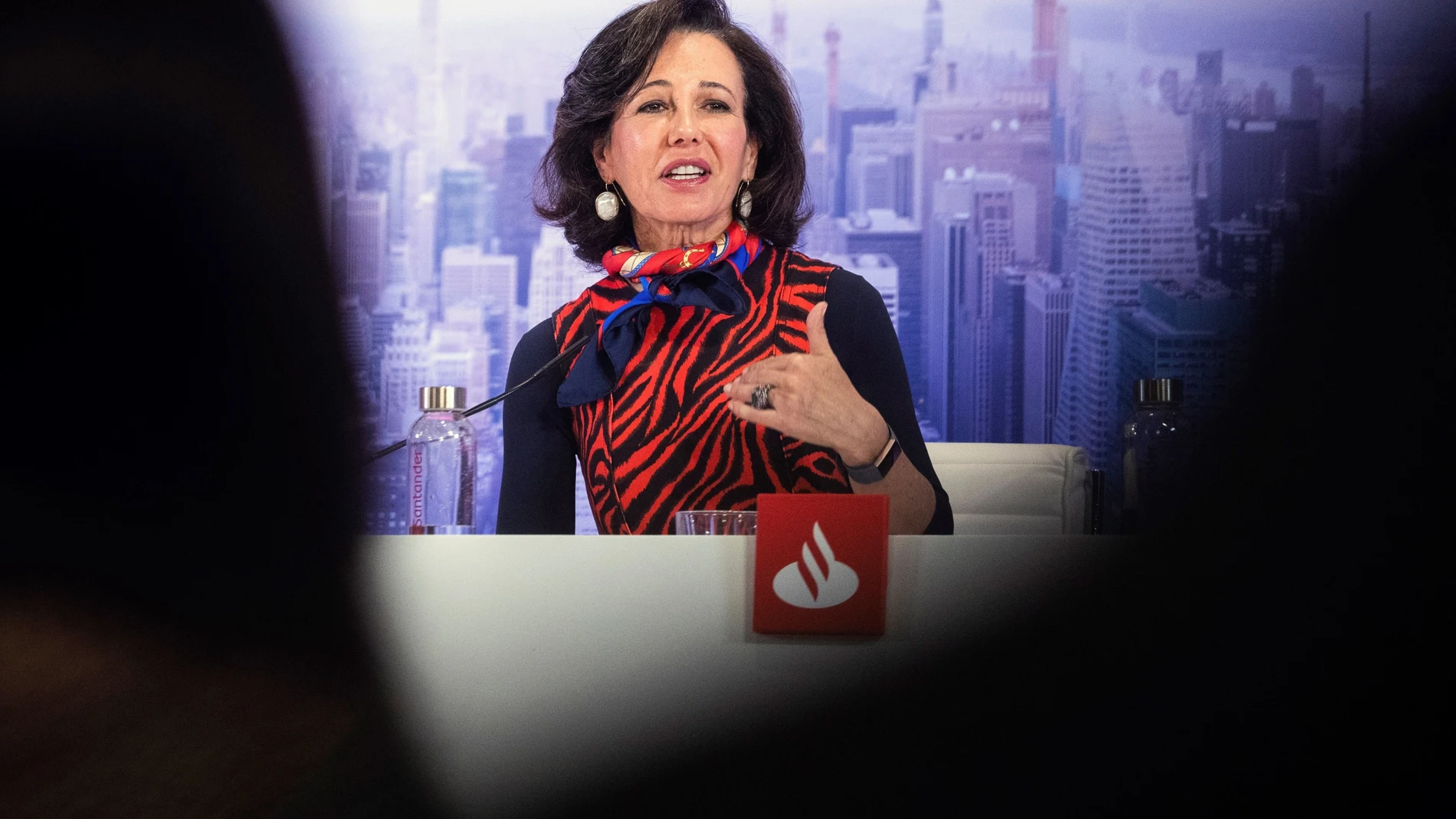 GRAF691. BOADILLA (MADRID), 29/01/2020.- La presidenta del Banco Santander, Ana Patricia Botín, durante la presentación de resultados de la entidad en 2019