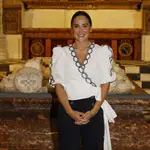 Tamara Falcó asistiendo al acto " Dialogos en la catedral para la concordia " en Burgos.