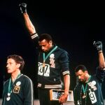 El podio del Black Power en México 68