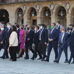 Los presidentes autonómicos, menos Aragonès, acudieron ayer a Salamanca