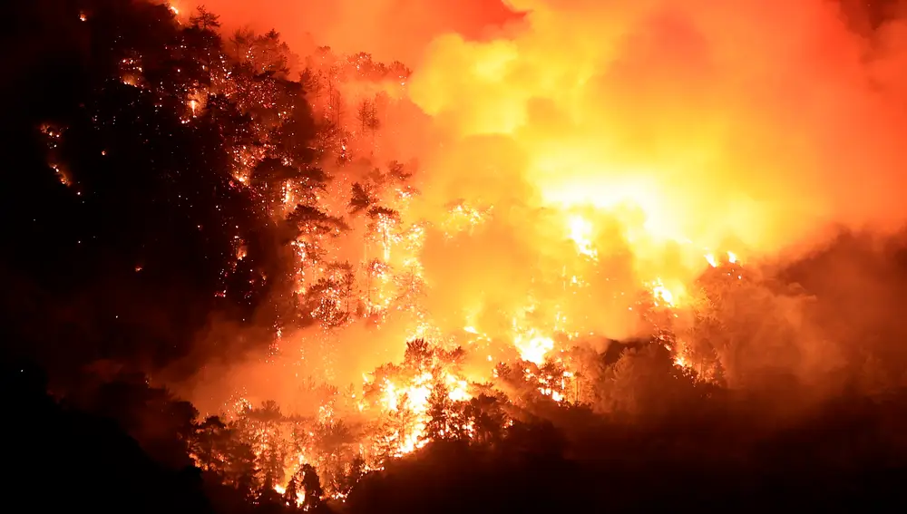 Imagen de uno de los incendios que sufrió Turquía el pasado mes de julio, uno de los países más afectados