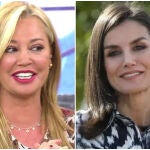 Belén Esteban y la Reina Letizia en un montaje
