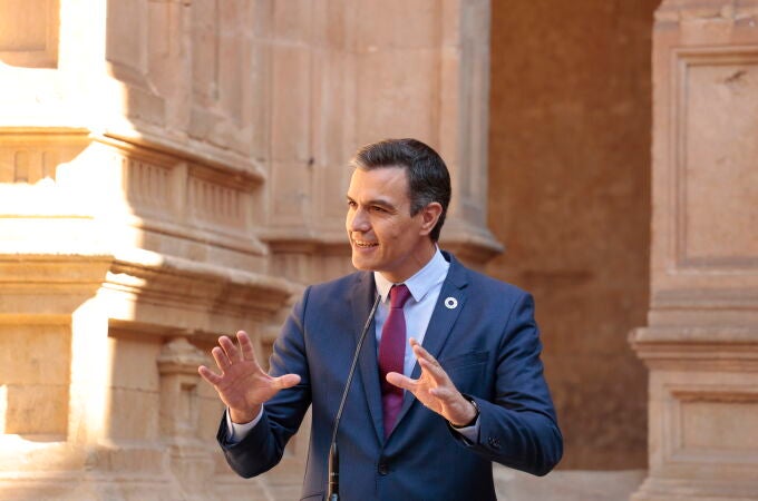 El presidente del Gobierno, Pedro Sánchez, durante la Conferencia de Presidentes celebrada en Salamanca