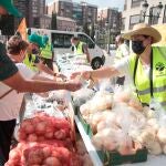 La Unión de Pequeños Agricultores (UPA) de Granada vende este viernes frutas y verduras a precios justos, por encima de lo que reciben los agricultores y más barato de lo que marcan los supermercados, como medida para combatir la especulación de precios