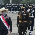 Pedro Castillo en el desfile militar