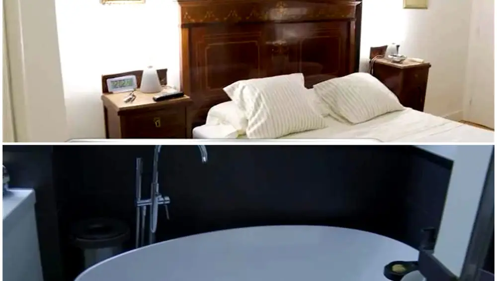 La habitación y el baño de la casa de Belén Rodríguez