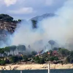  Estabilizado el incendio en el pantano de San Juan de Madrid