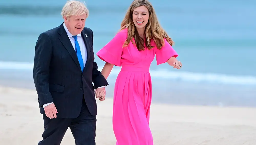 Boris Johnson y su esposa Carrie