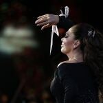La cantante española, Isabel Pantoja se presenta en la tercera noche de la 58 versión del Festival internacional de la canción de Viña del Mar en la Quinta Vergara.