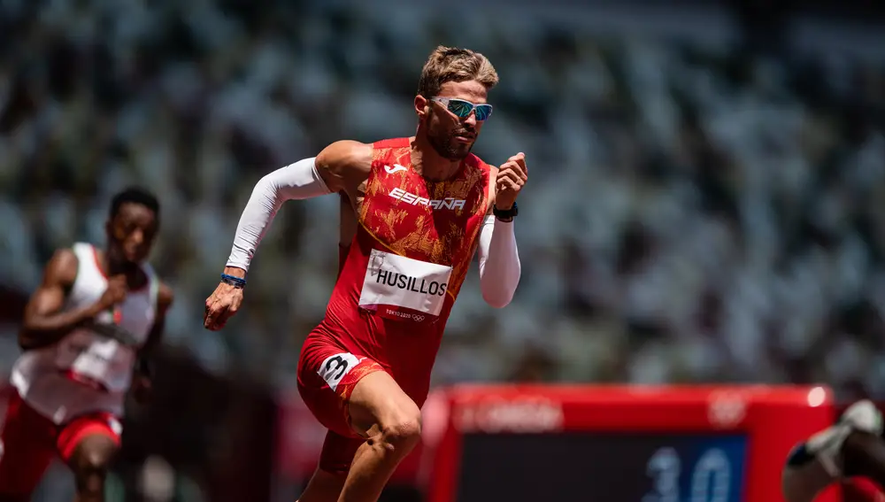 Oscar Husillos, del Equipo Español, en la eliminatoria de 400m lisos de atletismo durante los JJOO 2020, a 1 de agosto, 2021 en Tokio, JapónSportMedia / Europa Press01/08/2021