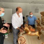 El presidente de la Diputación de Segovia, Miguel Ángel de Vicente, visita el Santuario de El Henar