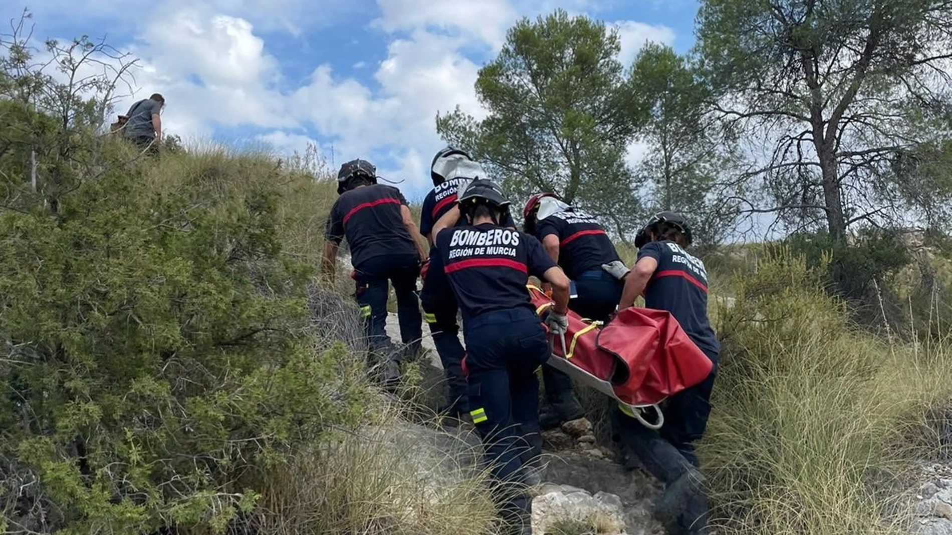 Imagen tomada por bomberos CEIS rescate Almadenes