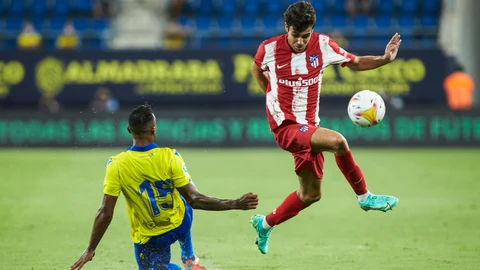 Manu Sánchez con el Atlético de Madrid.