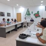Reunión entre los representantes de Asaja Murcia con el consejero de Agricultura, Antonio Luengo