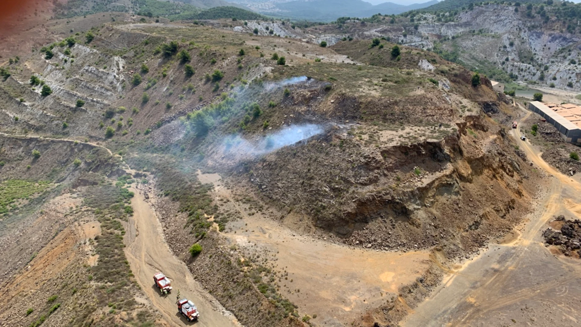 Imagen tomada desde el helicóptero HE-10