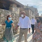 El presidente de la Diputación de Segovia, Miguel Ángel de Vicente, visita Caballar