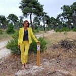 La delegada de Prodestur, Magdalen Rodríguez, en la "Ruta de los Pozos Artesianos"