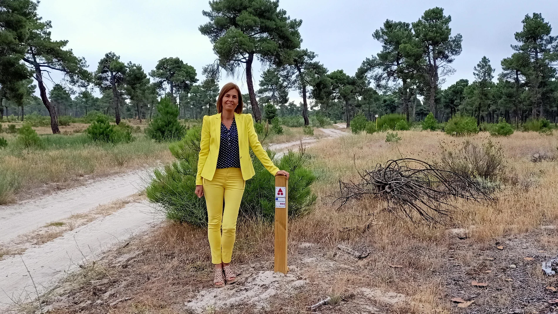 La delegada de Prodestur, Magdalen Rodríguez, en la "Ruta de los Pozos Artesianos"