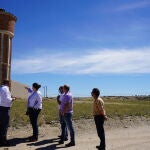 Visita del presidente de la Diputación de Segovia, Miguel Ángel de Vicente, durante una visita a uno de los municipios