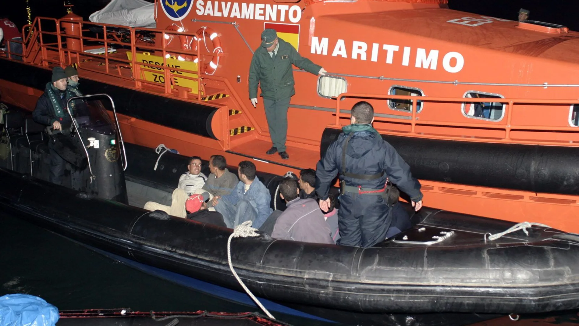 Una patrullera de Salvamento Marítimo rescató a los supervivientes el 20 de diciembre de 2018
