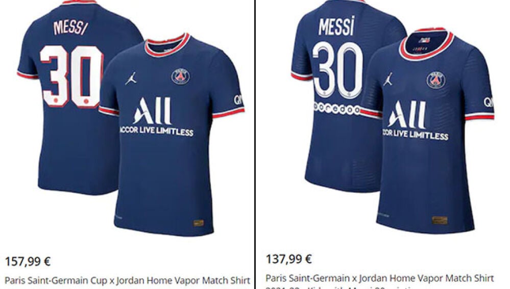 CAMISETA OFICIAL DEL PSG. MESSI 30. JORD Team sports