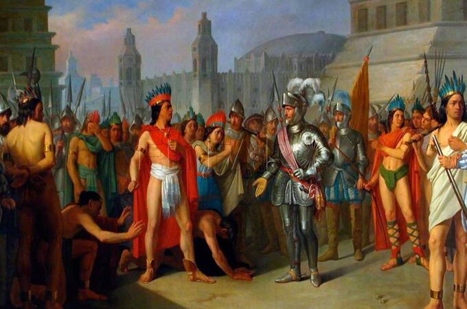 Mitos del encuentro entre Hernán Cortés y el emperador azteca Moctezuma