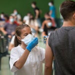 Vacunación masiva a personas entre 18 y 24 años, en Ciudad Rodrigo (Salamanca)