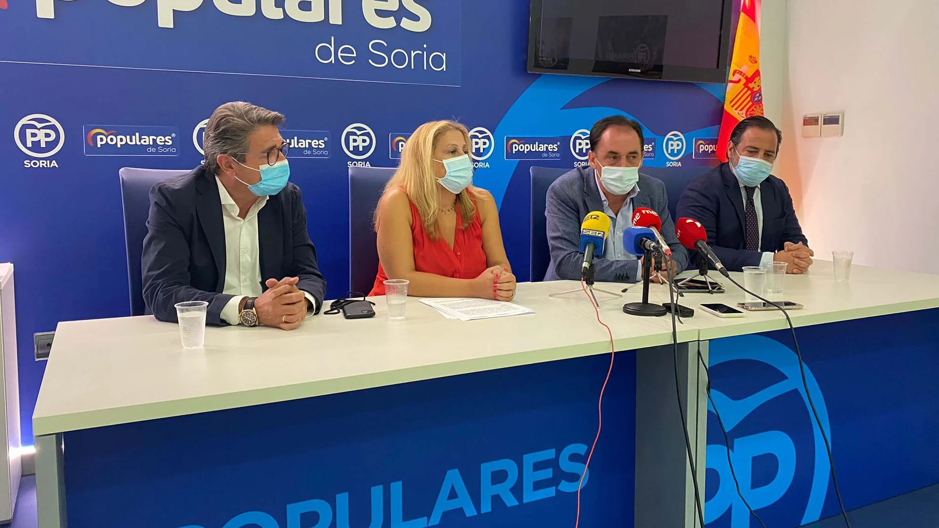 Presentacion de la lista unica al Congreso del PP de Soria que encabezará Benito Serrano