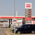 Vista de una gasolinera en Madrid