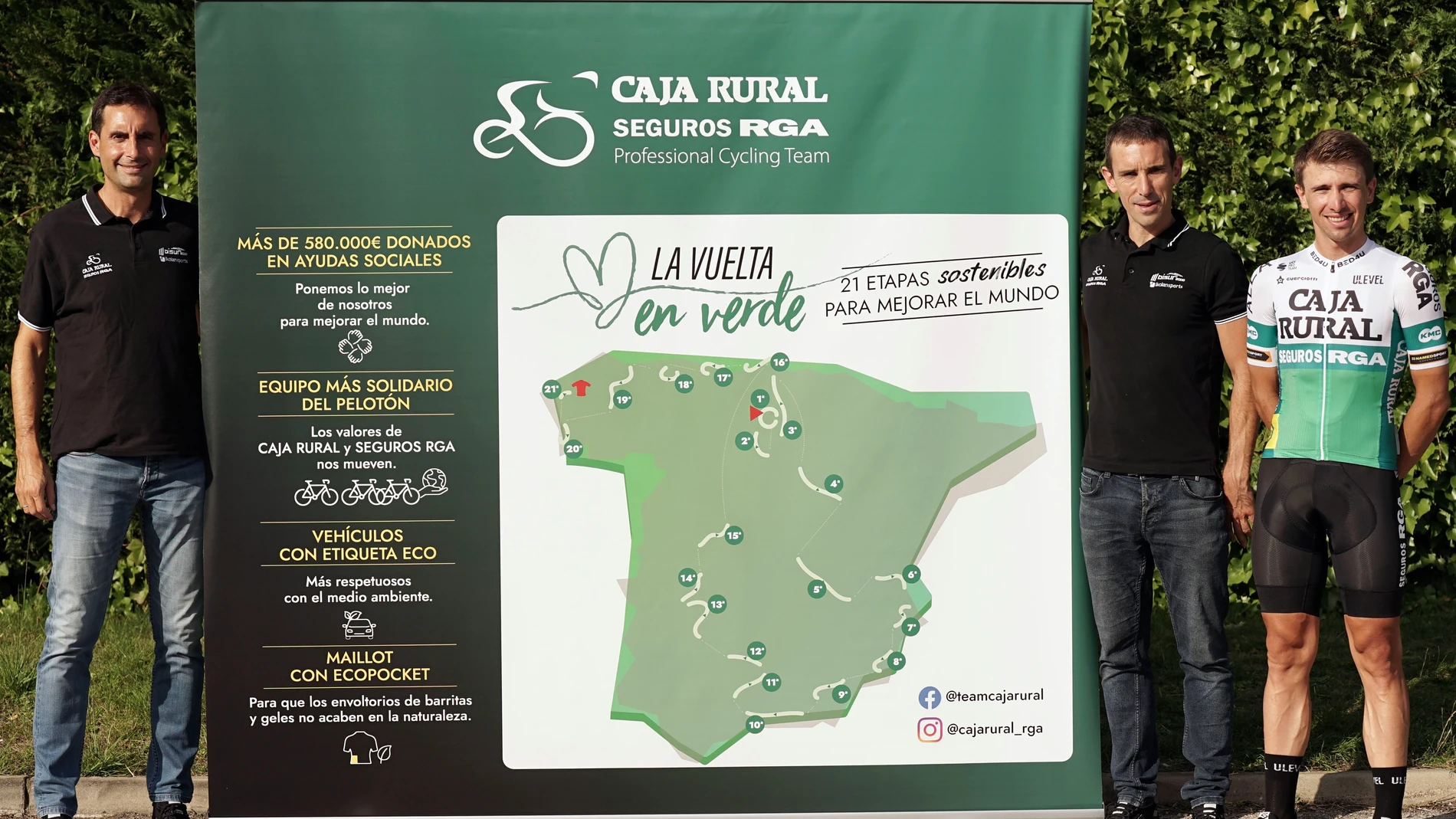 "La Vuelta en Verde", el reto sostenible y solidario de Caja Rural